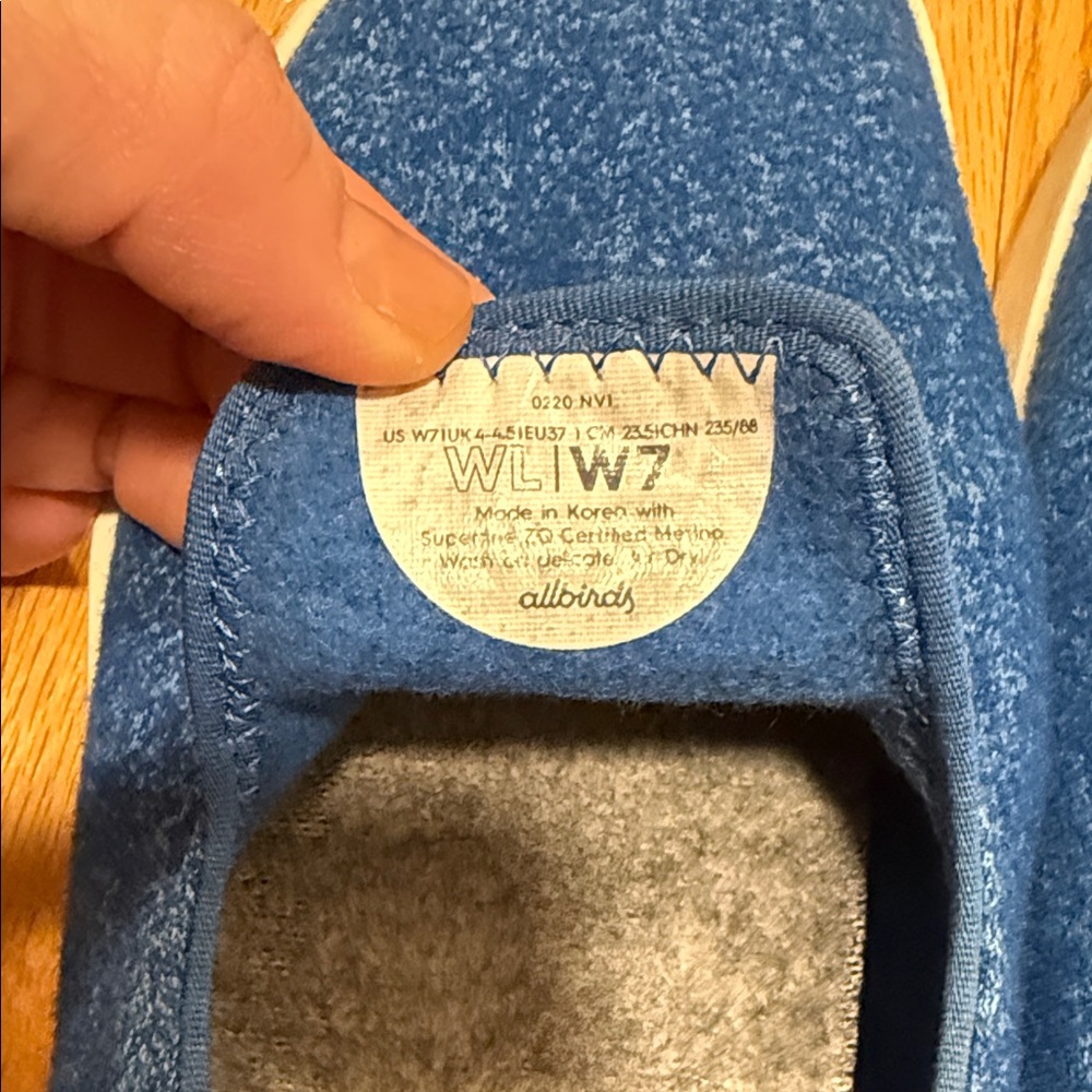 Allbirds Ocean Blue Slip-On Shoes - Picture 2 of 6